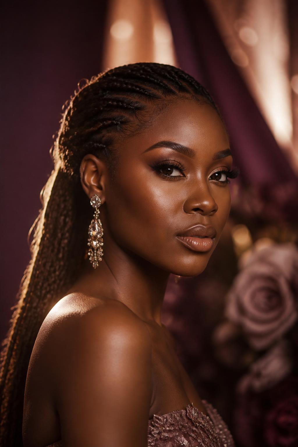 Beauty professional with luxe styling